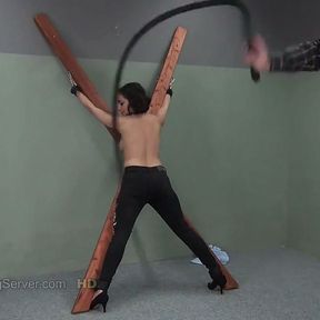 Yasmeena gets punishing bare back whipping