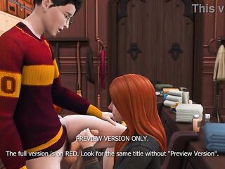 Harry Fucks Ginny in the Locker Room