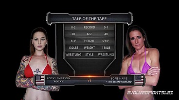 Rocky Emerson vs Sofie Marie Female Wrestling