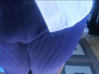 Trans Lady Floozy Daphne Sits on Her Pink Sex tool and Jerks off in a Glass