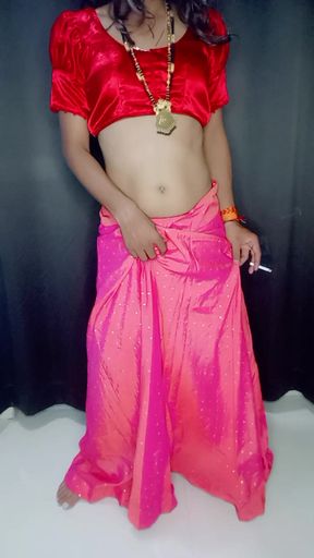 Gorgeous indian lehnga going wedding and fuking all members