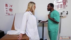 jaslyn jane rome major busty brunette doctor kinky wet exam pound!