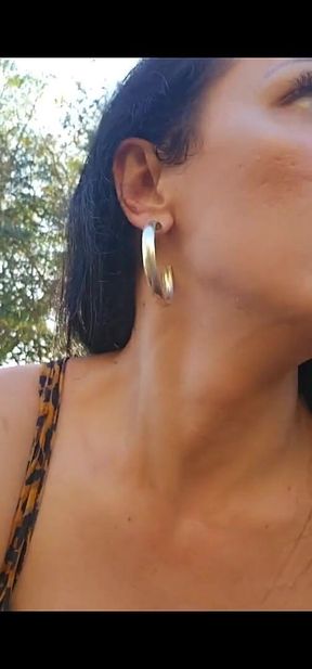 My Stick Was Wet, I Wet My Pants and Panties in the Car in Public.