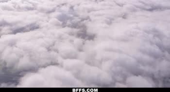 Flight Attendants' Foursome Frenzy: Kyler Quinn & Serena Santos