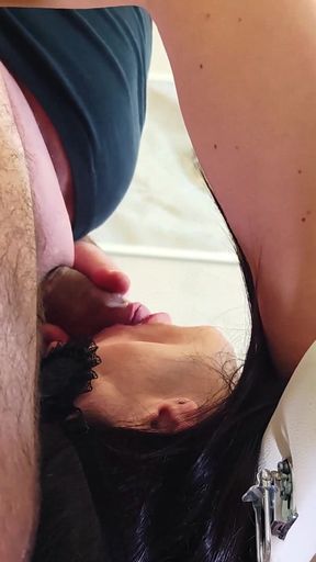 Wife Gives Double Blowjob with Cum in Mouth. Threesome. Full Scene. Ep 1211