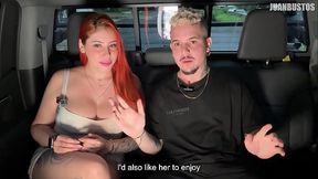 Andrea Pardo fucks hard in the car until she cums in an explosive SQUIRT! - Juan Bustos Road