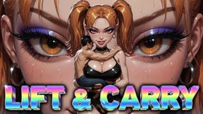 Iron Grip Delight: Unyielding Power Play - Surprise Capture, Cradle Hold & Dominant Tease