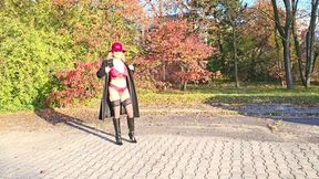 Red Leather Jacket &amp; Black Leather Boots 2