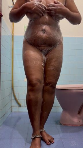 Stunning moment from &quot;Anjana delicious moaning bath&quot;