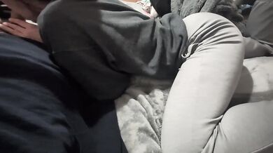 playing with cute redheads feet during blowjob POV