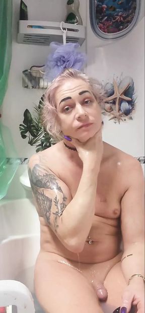 Bath with anal tunnel plug