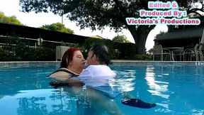 Nurse Vicki and Handsome Harry Are Having Fun Kissing in the Pool!
