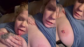 nipple licking teaser