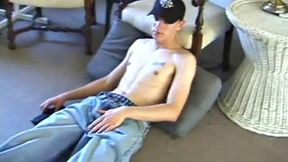 Tyler is One of the Nicest Guys.T his Sweet and Sexy Boy Strips Naked and Works his Cock With Great Enthusiasm.