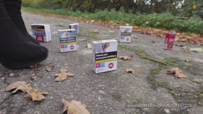 Leggings, Schachteln und Overknees