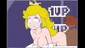 Mario drilling Peach'_s vagina