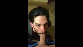 6'10 Guy Swallows Cum from Big Cocks