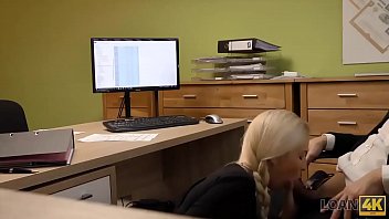 LOAN4K. Only money can make blonde give her slits to a stranger
