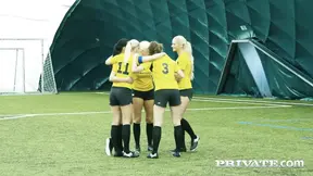 Busty Ana Rose and Cayla Lions take on double the cock in a wild orgy