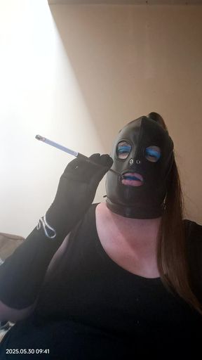 Fat tranny smoking using a long handled holder