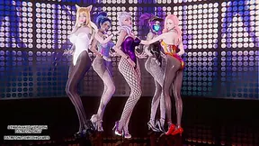 EXIDs Up Down Gets Horny as LoL Champions Dance Seductively – MMD Magic