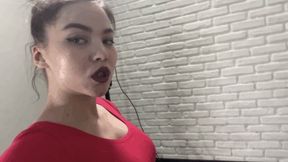 26r Princess Rebecca Then I'll spit in your face, you'll lick my smelly socks (4k)