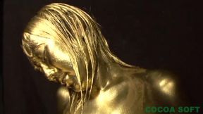 Hang gold paint over your head