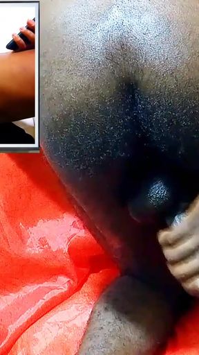 Experiencing new masturbation style while watching porn on tv. My hot cock felt it till I got CUM, wet and hot pussy!   Clip 1