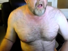 Daddy Bear Eats His Own Cum