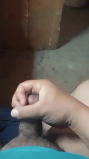 Chubby Daddy Teasing Himself Until Release