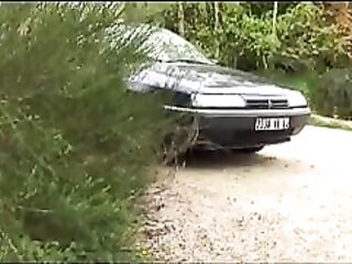 Boys group-sex sexy babes in parked car