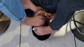 Double Foot Smother by Abi and April PART 4