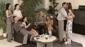 Four sexy German women having their thirsty beavers devoured by aggressive cocksmiths