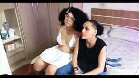 My Trans Girlfriend Gave Me Her Ass and My Stepson Masturbated Secretly Seeing the Two of Us