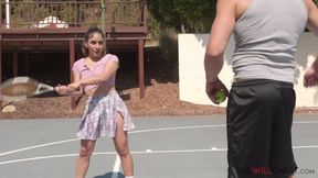 She Will Cheat - Liv Revamped Finds Her Tennis Instructor Attractive & Gets Curious About His Cock