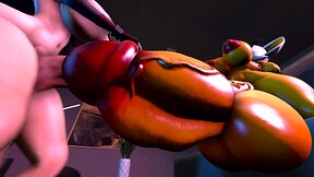 Gwen, Rouge, Tifa and Big Everything: A Futanari Parody