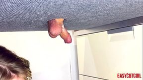 Mistress shaves slave'_s hairy balls on milking table AnnyCandy Painboy