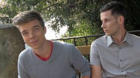 Double Submission - Two Twinks Suck Cock Together in POV - XXX Gay