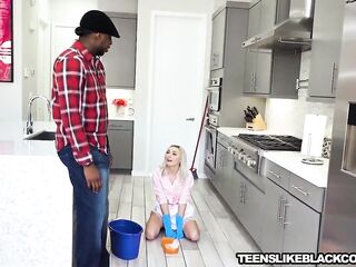 18yo maid Chloe Temple banging boss BBC after oral