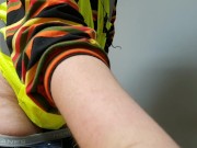 Harvey Briar FTM Trans Man shows off his cock growth real quick