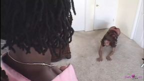 A dude gets ravaged by his thirsty ebony girlfriend seeking another serving of his enormous dark cock&#x1F346;