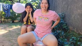 Free Outdoor Balloon Inflation and Pop Game