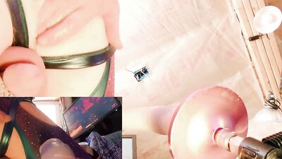 Foxie's Squirting Cock Cumming in Lion's Ass Round 2