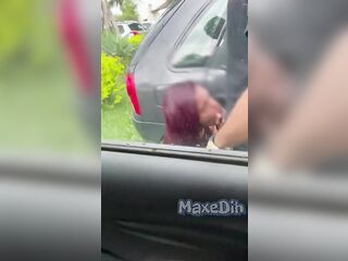 This sweetheart ditched her husband to hook up with another guy in the parking lot.