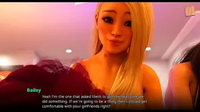 Sexy Foursome Featuring Three Stunning Blonde Teens In Hot Hentai Action