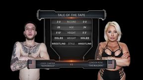 london rose vs cody carter mixed wrestling