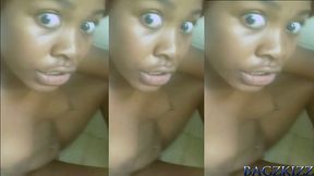 pervert ebony teen self-pissing