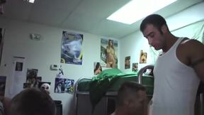 College hazing with teen 18+ humiliated in dorm