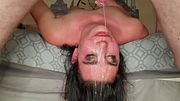 Kinky Bitch gets a throatpie after rough hardcore face fucking by DomSlutFucker