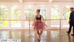 Bendy Ballerina Sucks and Fucks Her Teacher's Cock